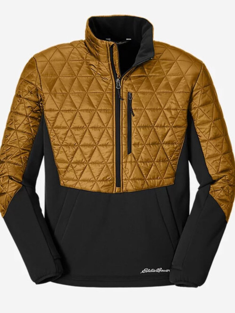 EDDIE BAUER Chair Six Insulated 1/2 Zip Hybrid Pullover Bronze XL NWT $129